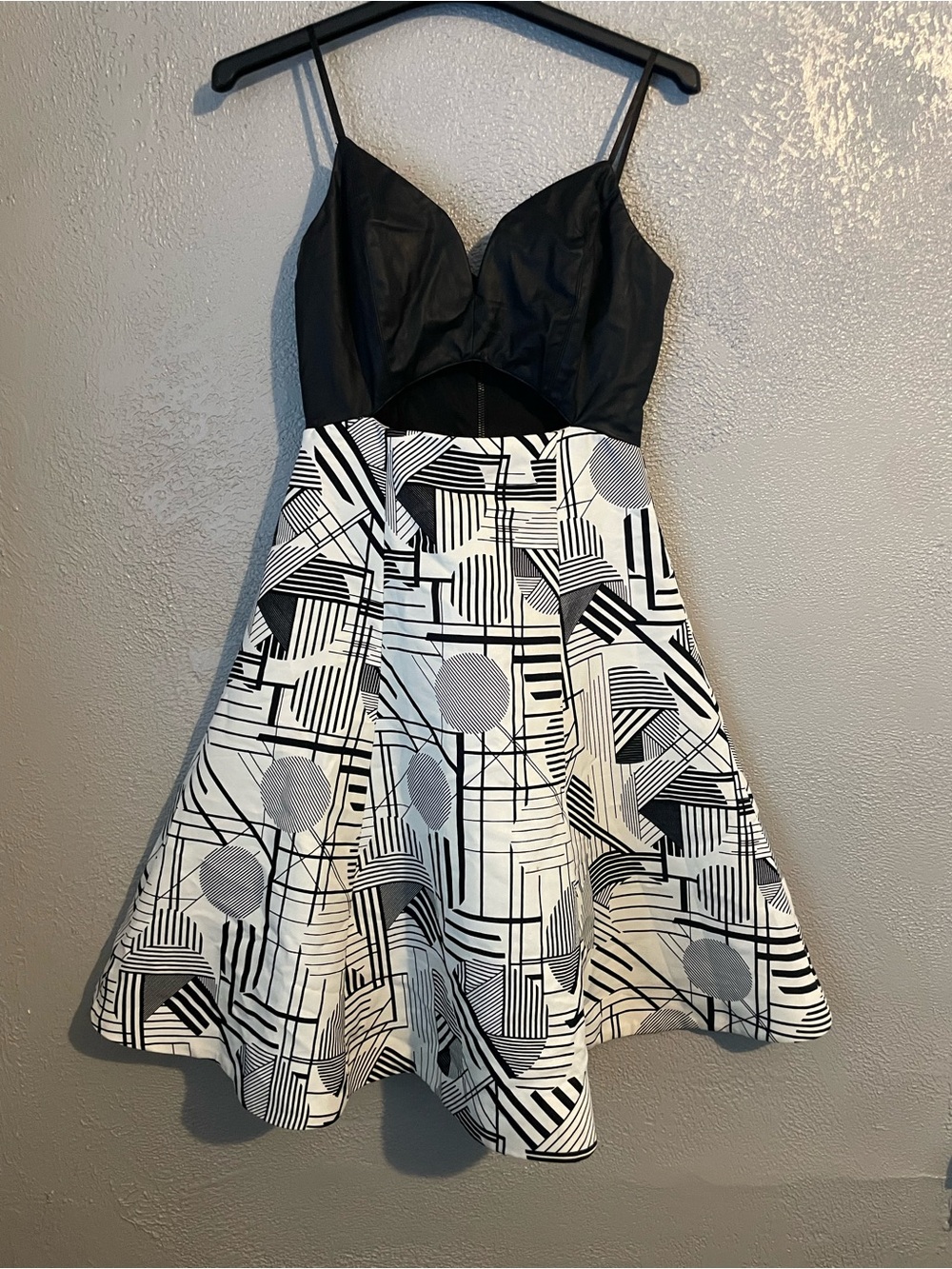 DO+BE Black Dress with Branded Neckline